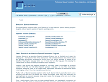 Tablet Screenshot of executivespanishimmersion.com